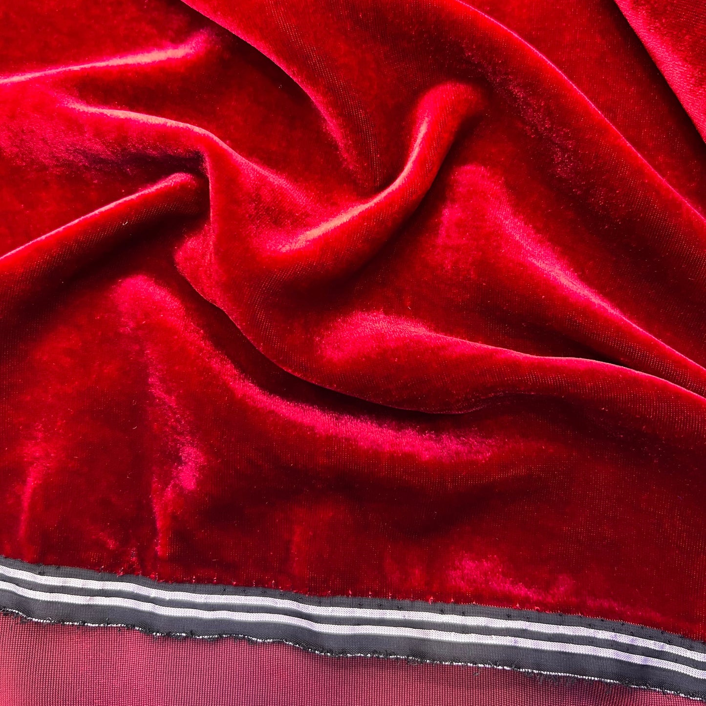 Tissu velours 3 mètres – Rouge brique