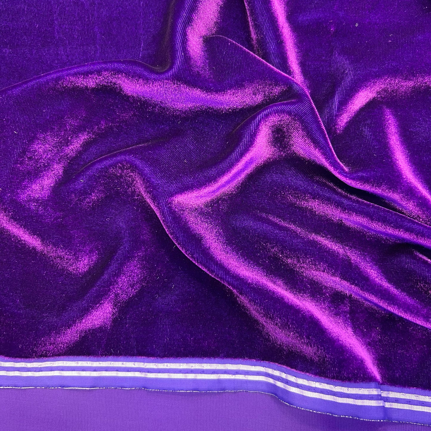 Tissu velours 3 mètres – Violet intense