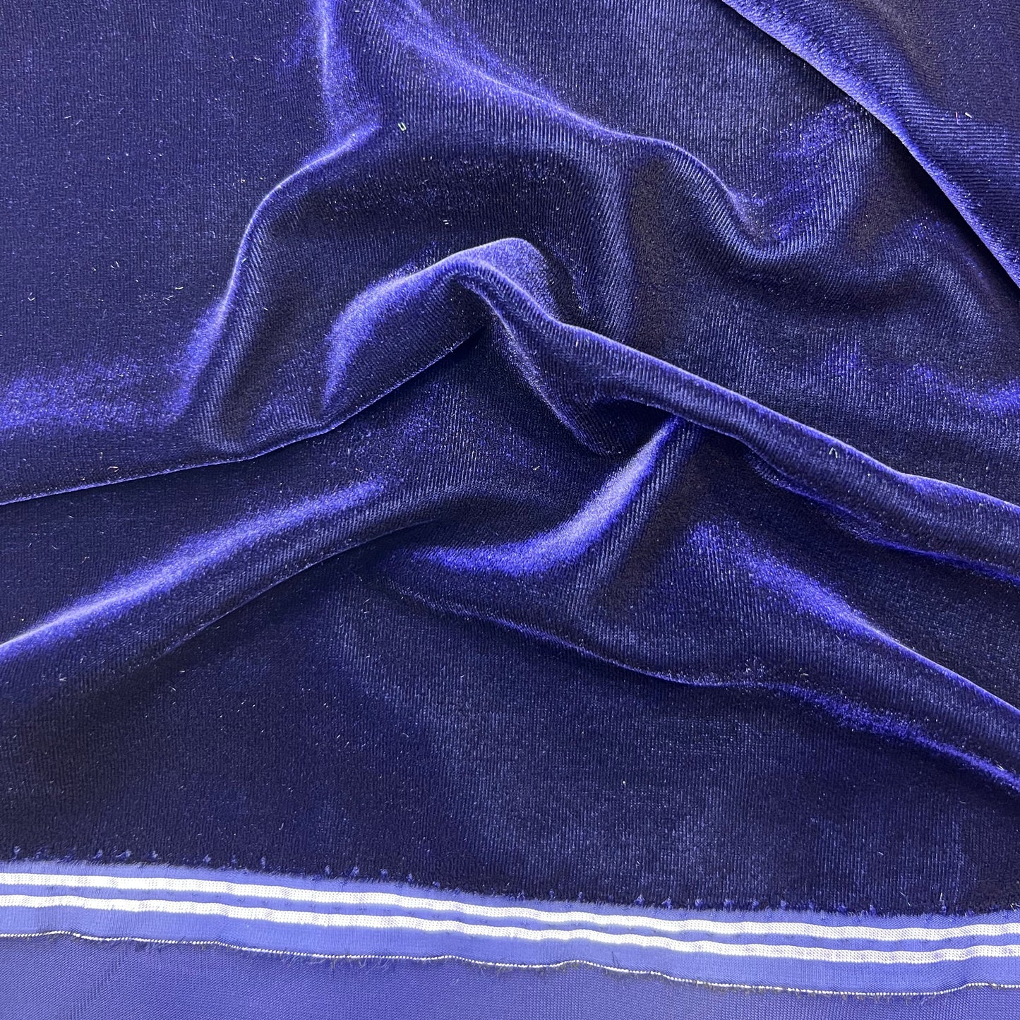 Tissu velours 3 mètres – Bleu marine