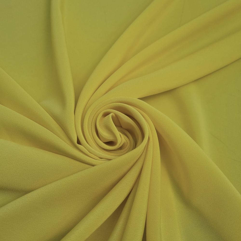 Tissu crêpe - Jaune