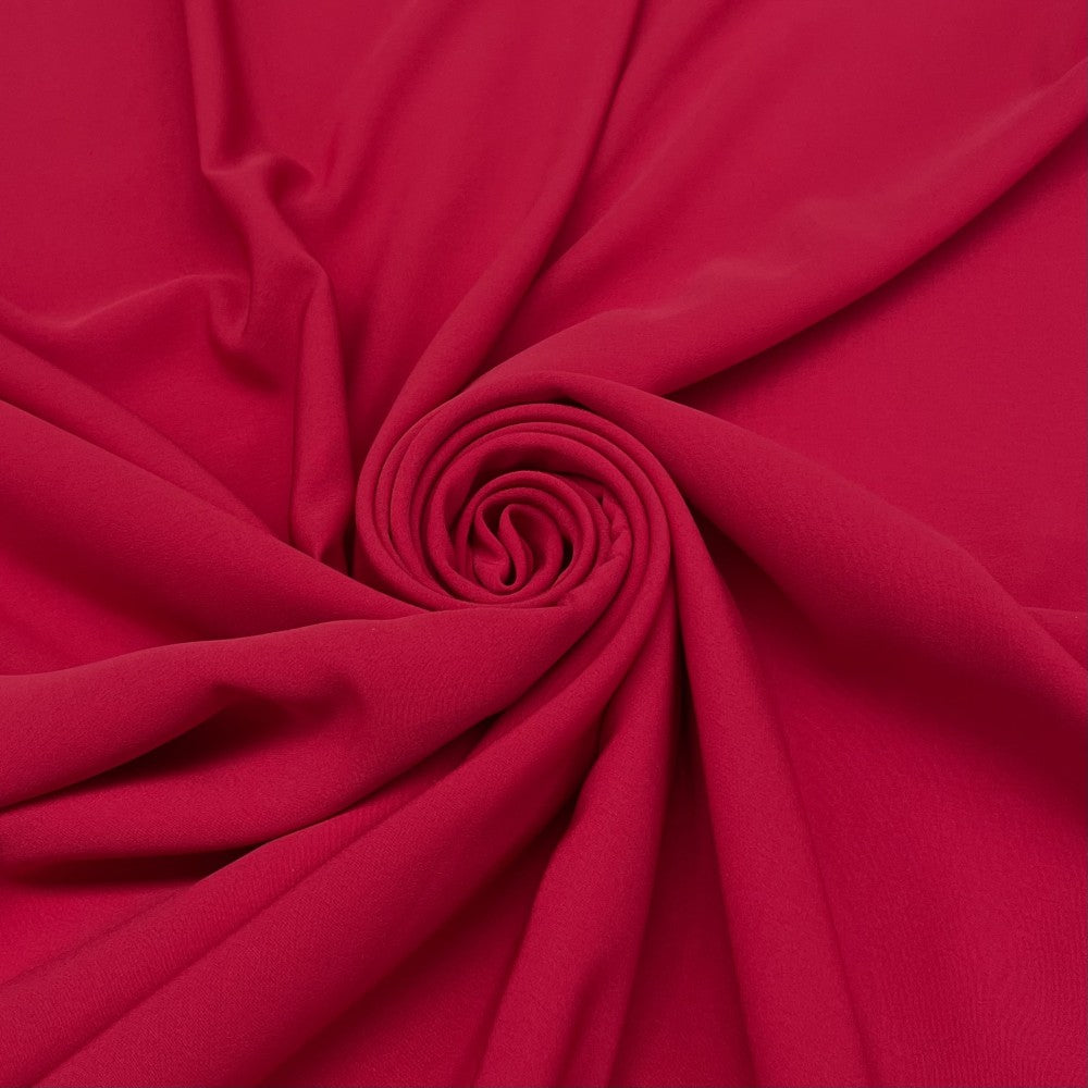 Tissu Crêpe - Rouge