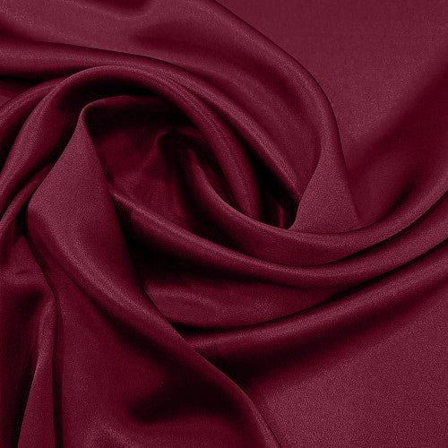 Tissu satin demi-soie - bordeaux