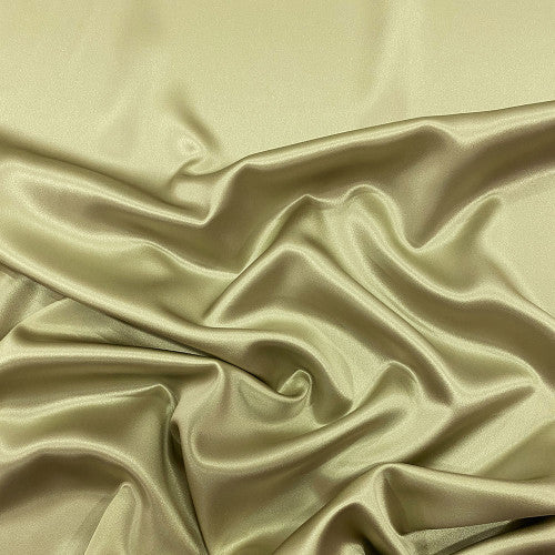 Tissu satin demi-soie - vert sauge