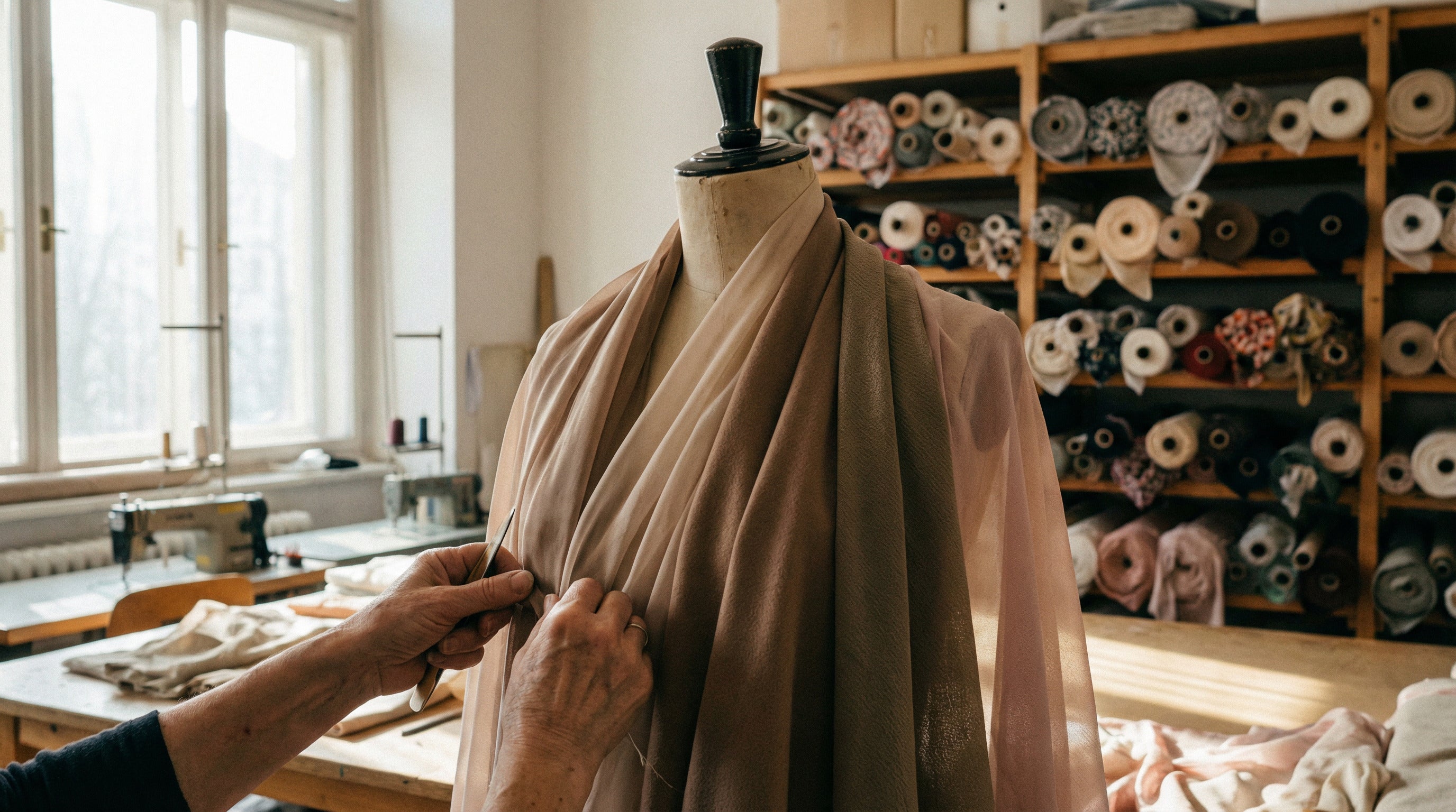 tissu crêpe texture gaufrée pour couture et robes élégantes