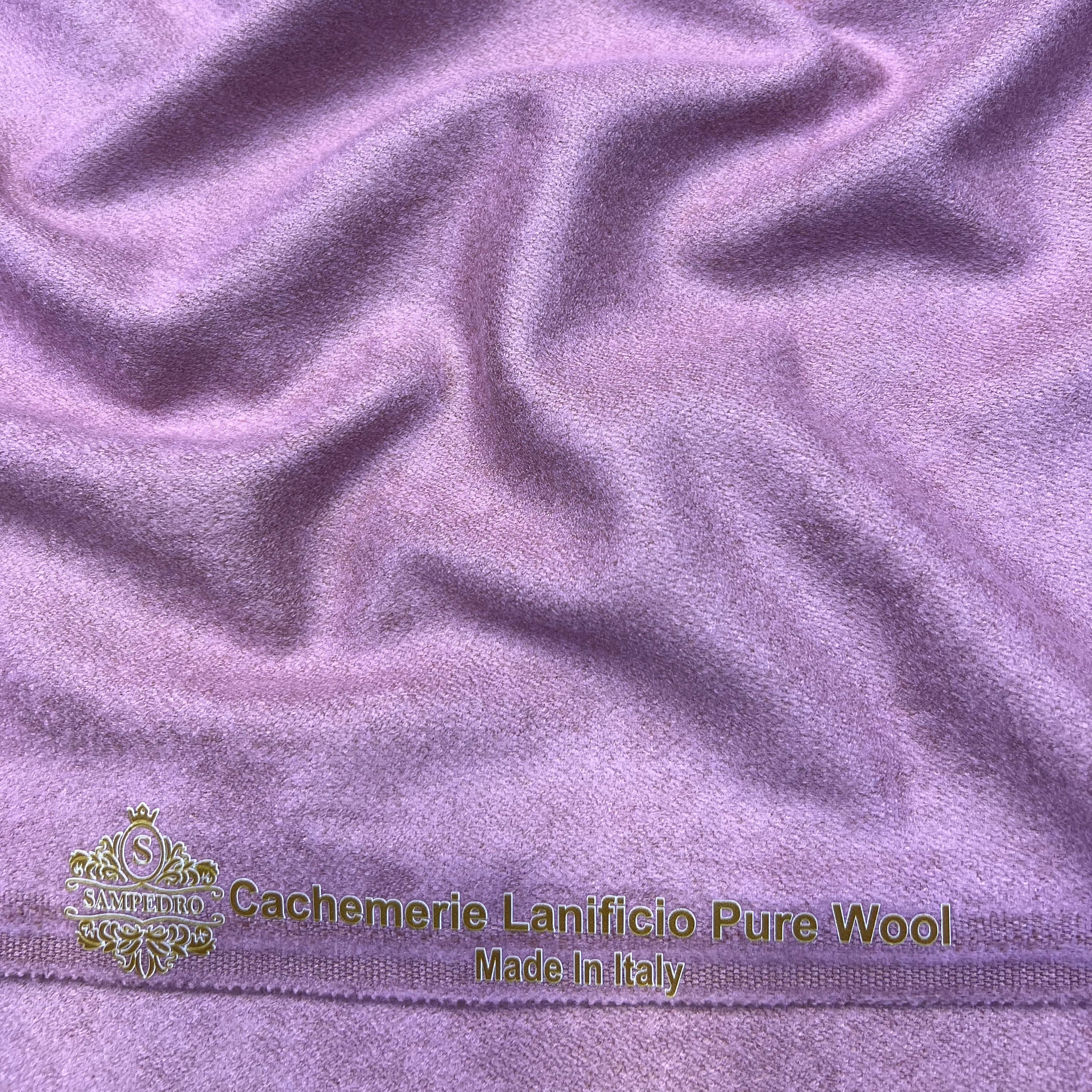 Tissu Mlifa Cachemire SAMPEDRO – Tombé Fluide et Qualité Premium - Mauve clair