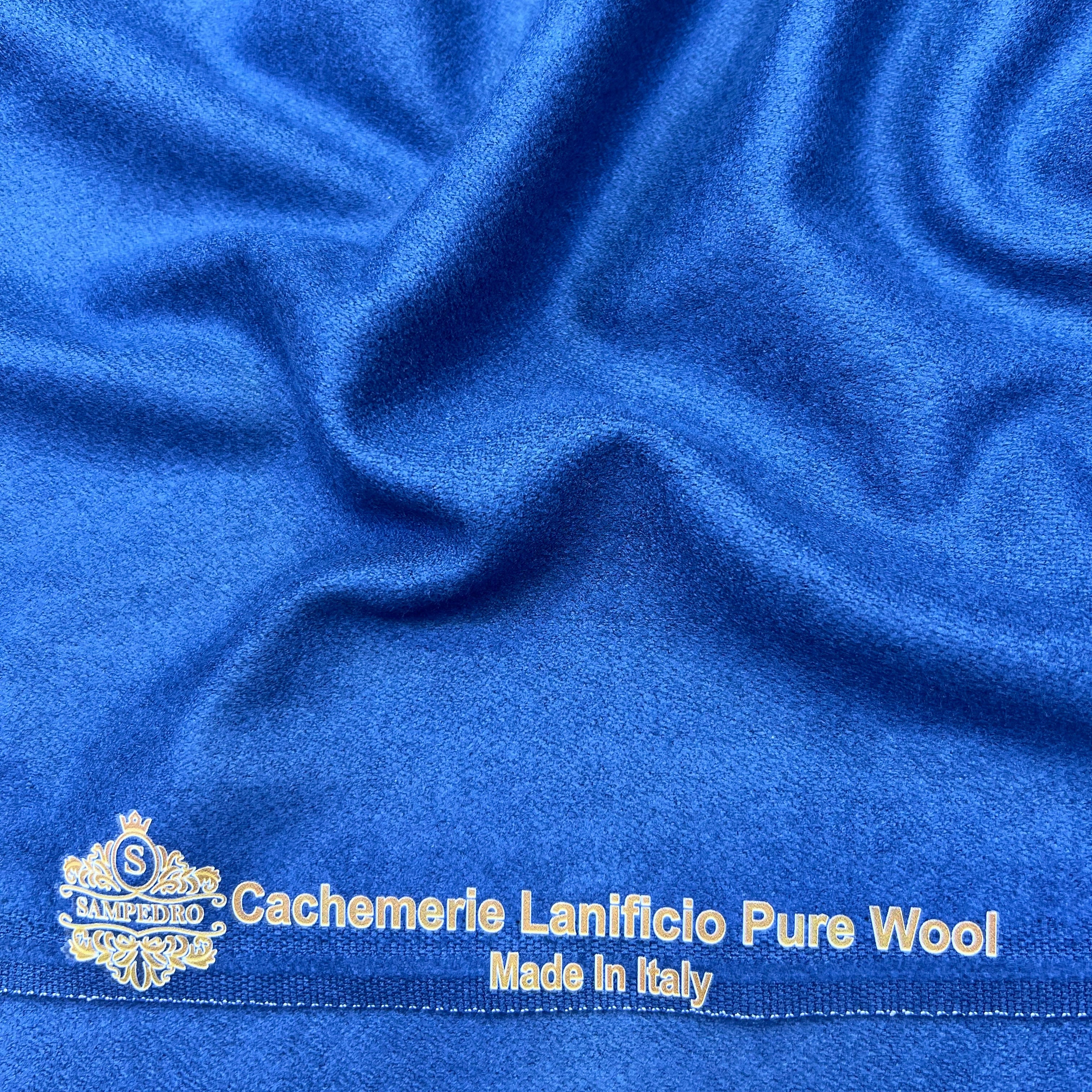 Tissu Mlifa Cachemire SAMPEDRO – Tombé Fluide et Qualité Premium - Bleu azur