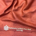Tissu Mlifa Cachemire SAMPEDRO – Tombé Fluide et Qualité Premium - Terracotta Orangé