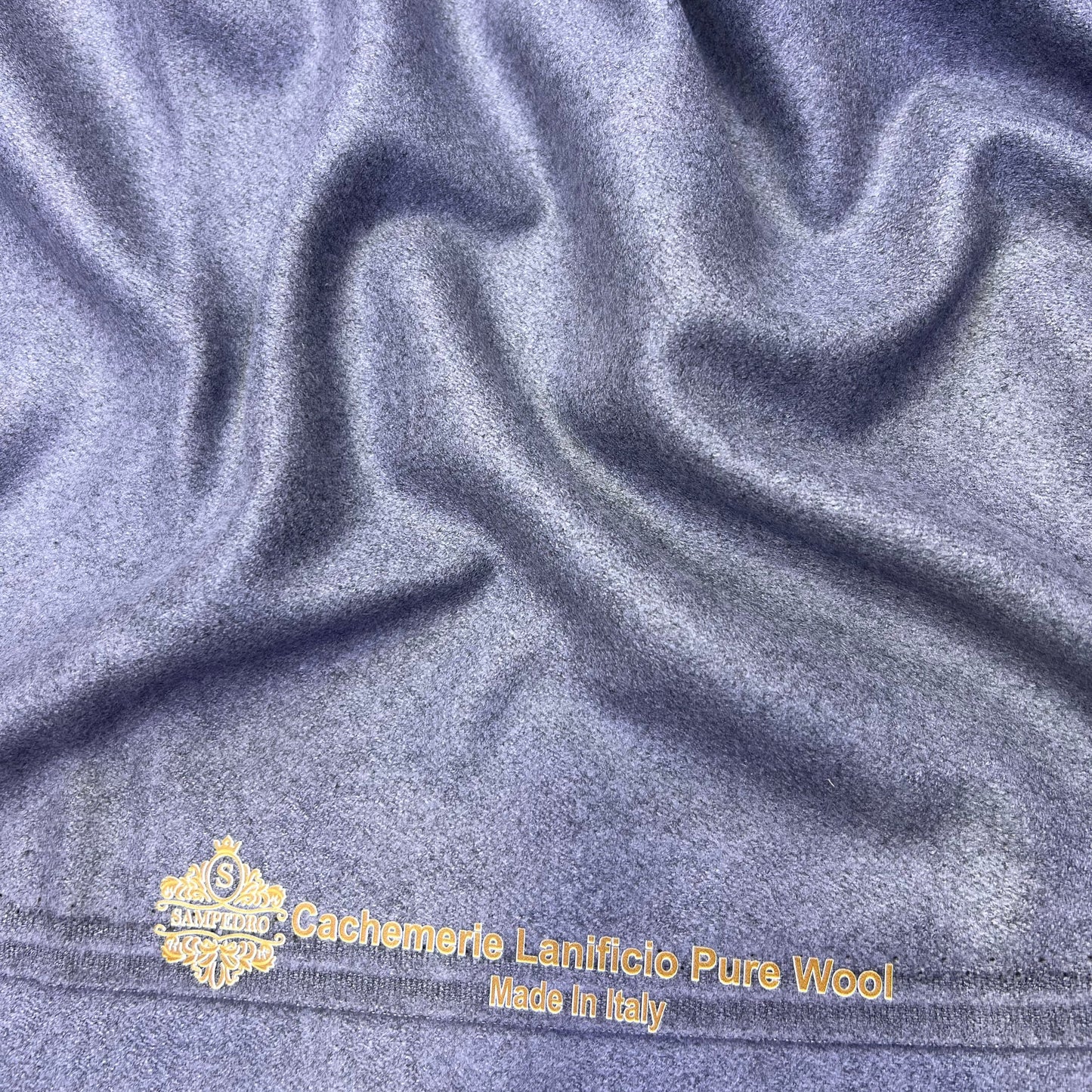 Tissu Mlifa cachemire SAMPEDRO - Gris Acier