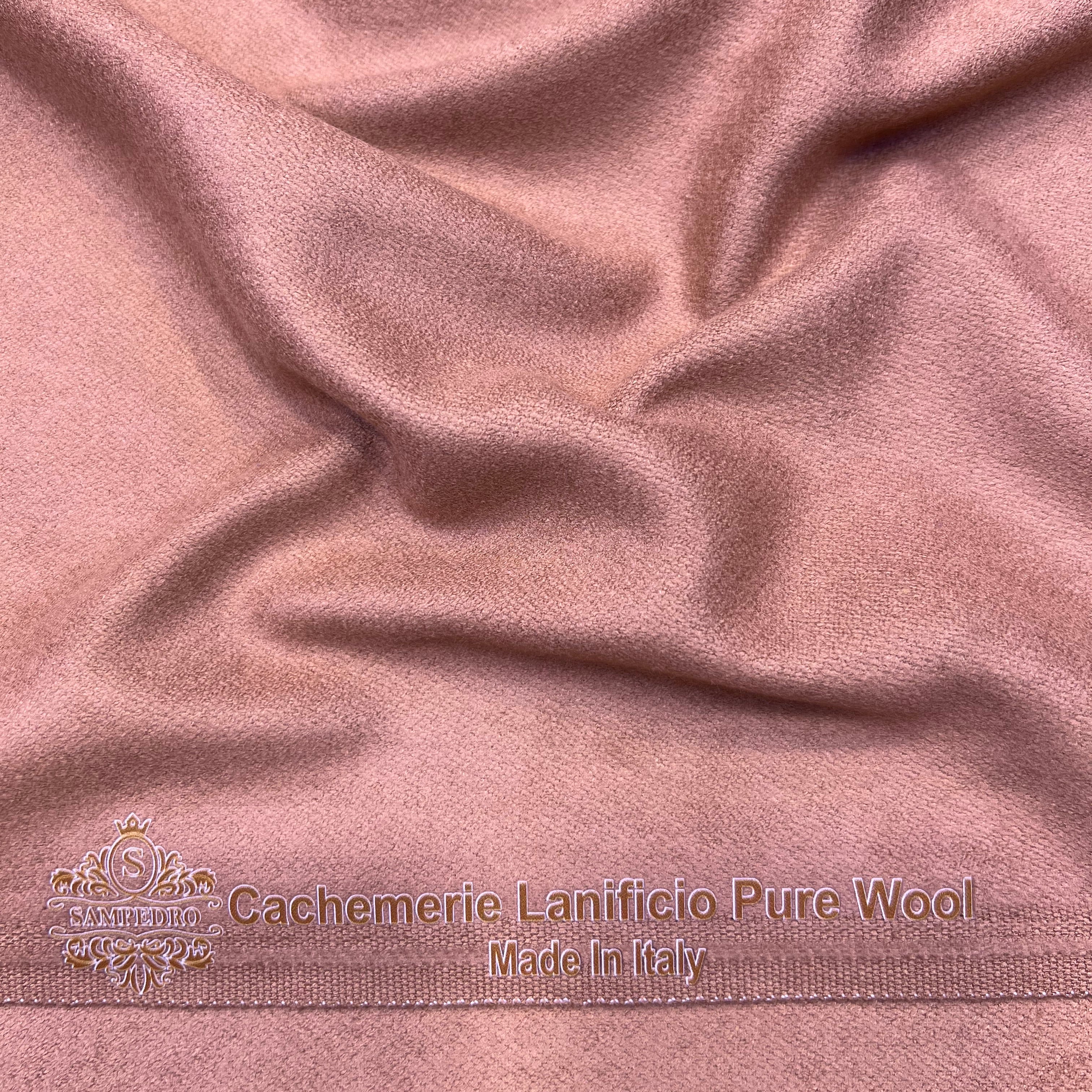 Tissu Mlifa Cachemire SAMPEDRO – Tombé Fluide et Qualité Premium - Rose poudré