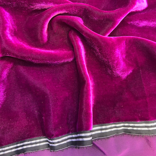Tissu velours 3 mètres – Rose fuchsia