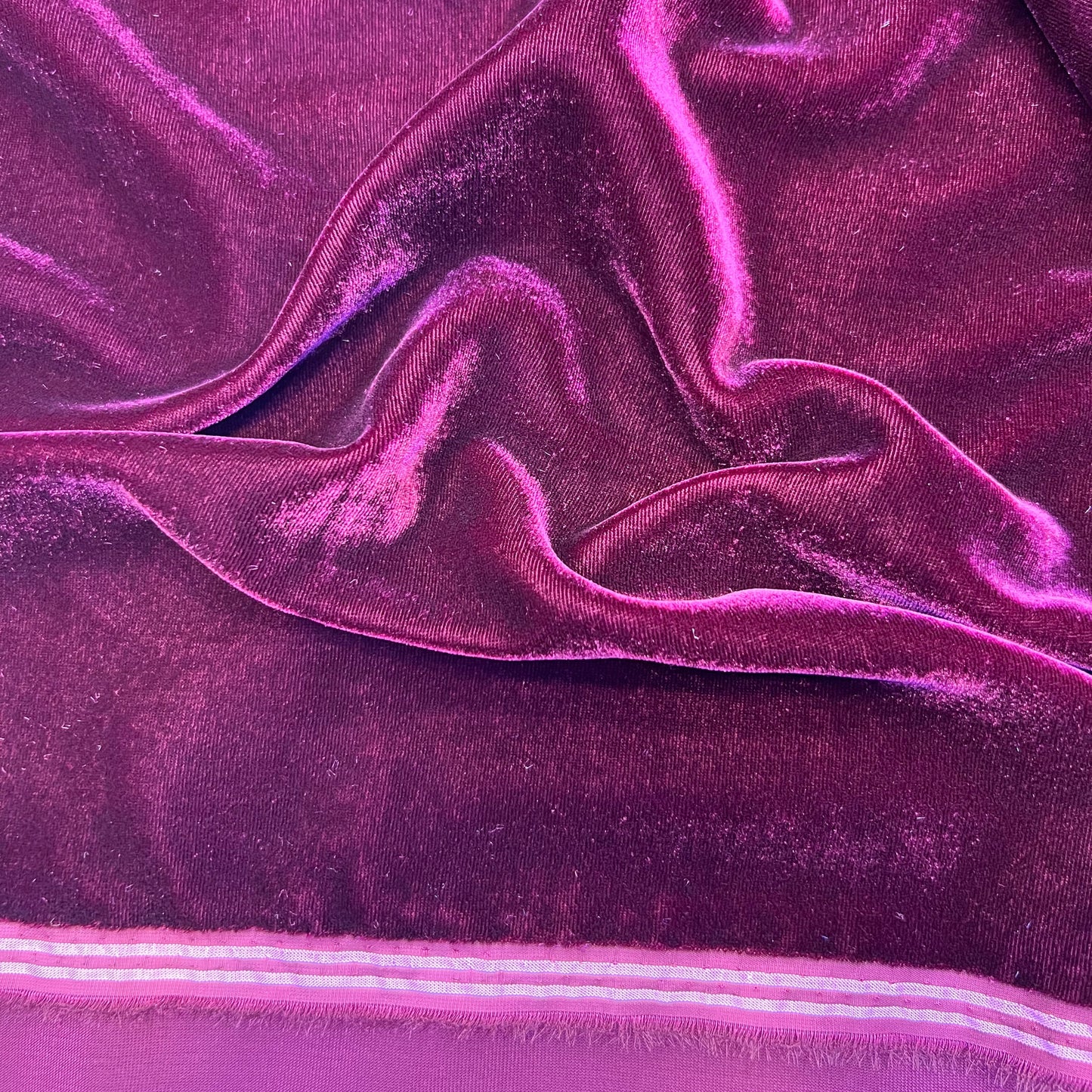 Tissu velours 3 mètres – Violet prune