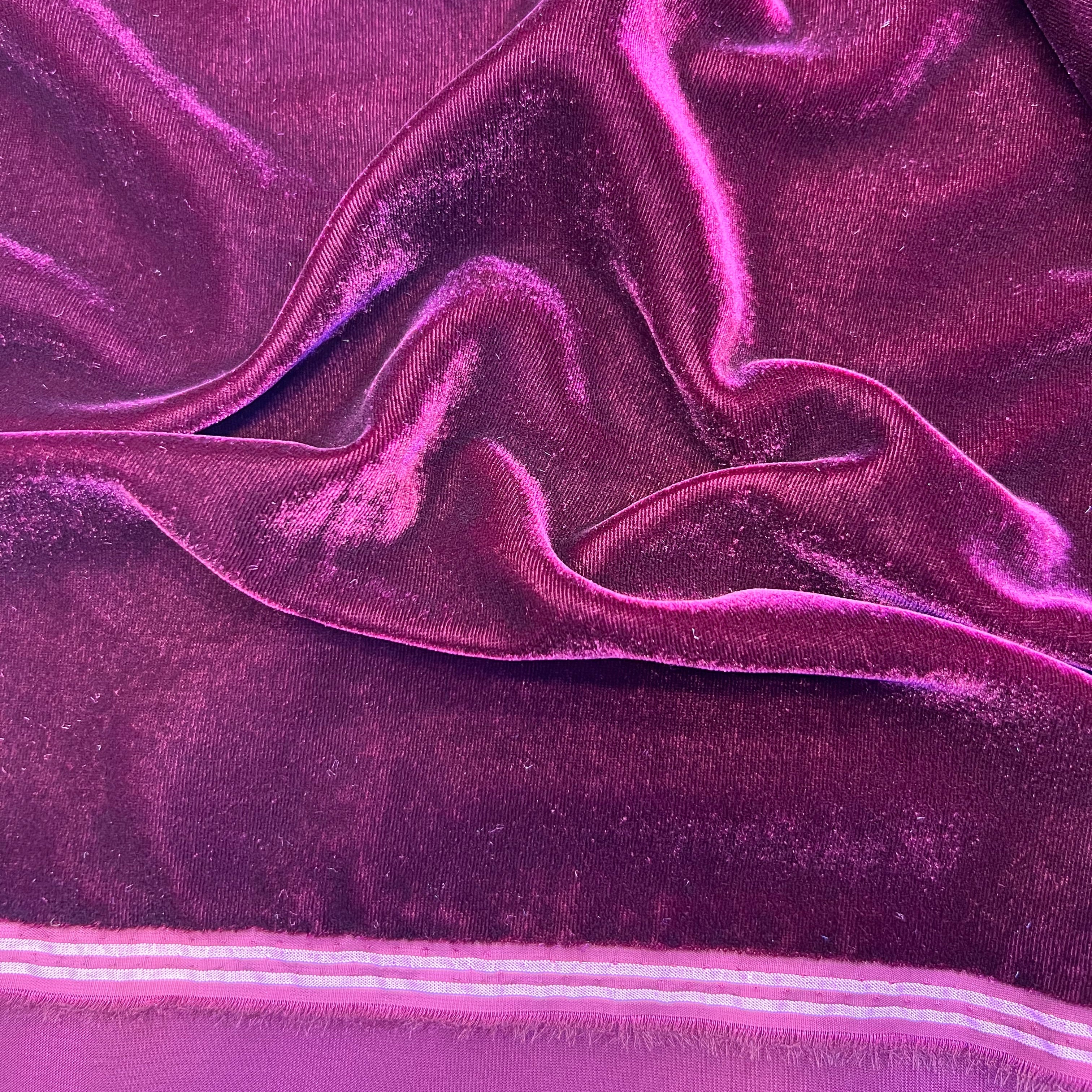 Tissu velours 3 mètres – Violet prune
