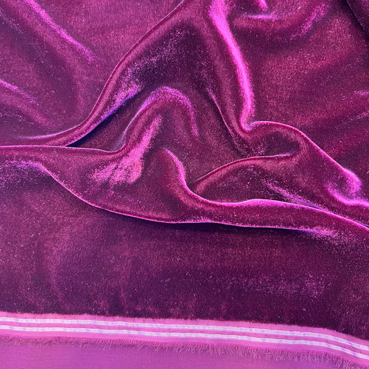 Tissu velours 3 mètres – Violet prune