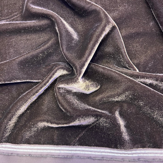Tissu velours 3 mètres – Mauve taupe