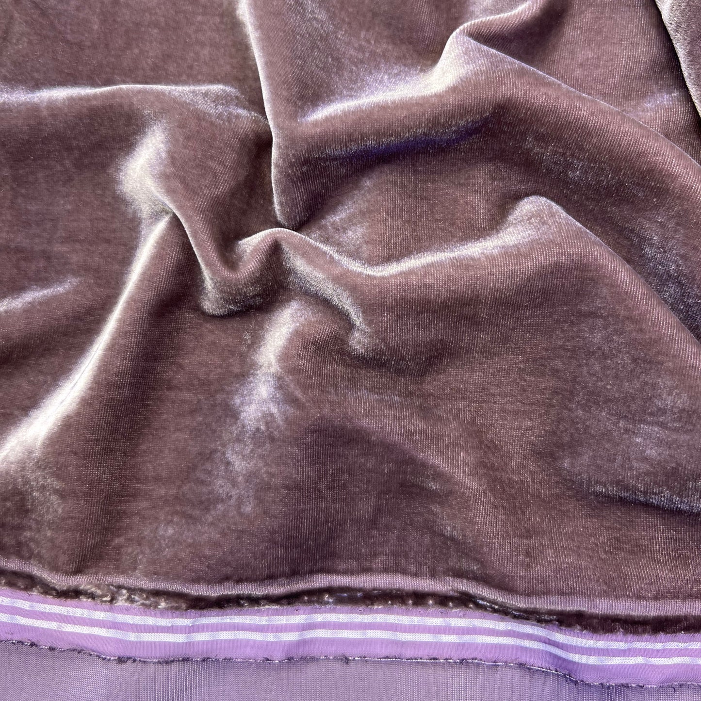Tissu velours 3 mètres – Marron prune
