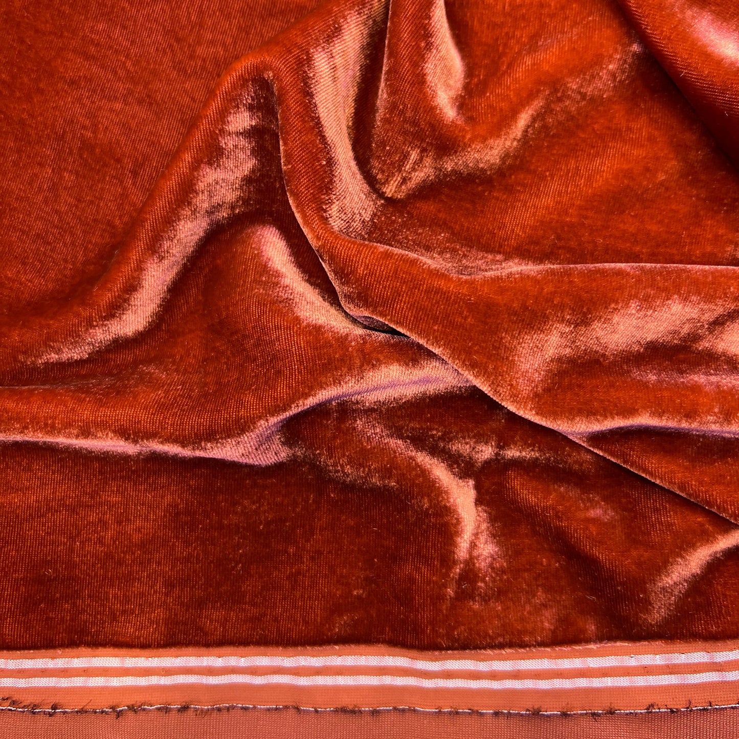 Tissu velours 3 mètres – Rouge terre