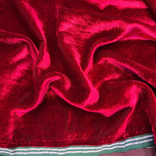 Tissu velours 3 mètres – Rouge bordeaux