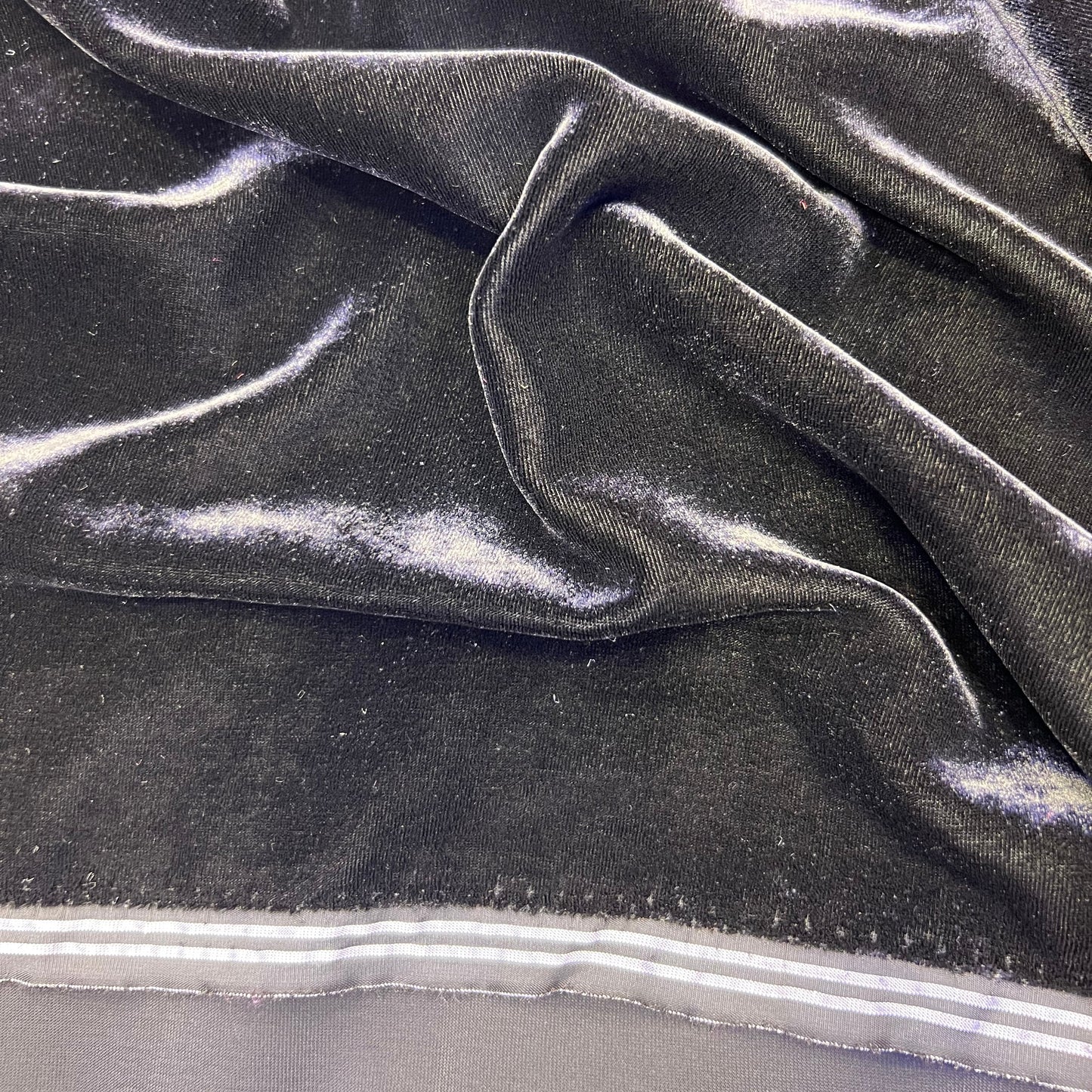Tissu velours 3 mètres – Gris acier