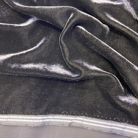 Tissu velours 3 mètres – Gris acier