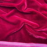 Tissu velours 3 mètres – Bordeaux intense