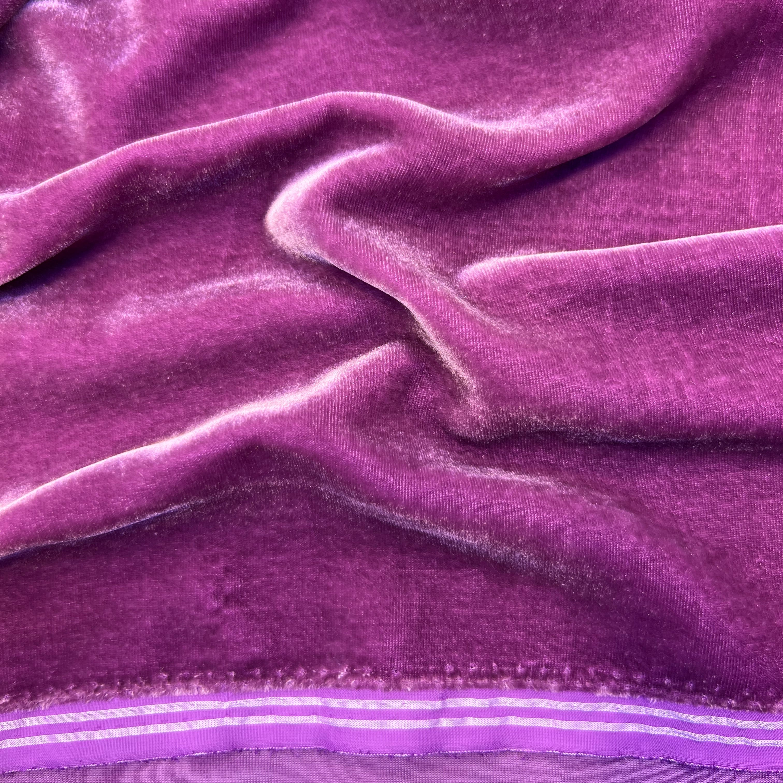 Tissu velours 3 mètres – Violet prune