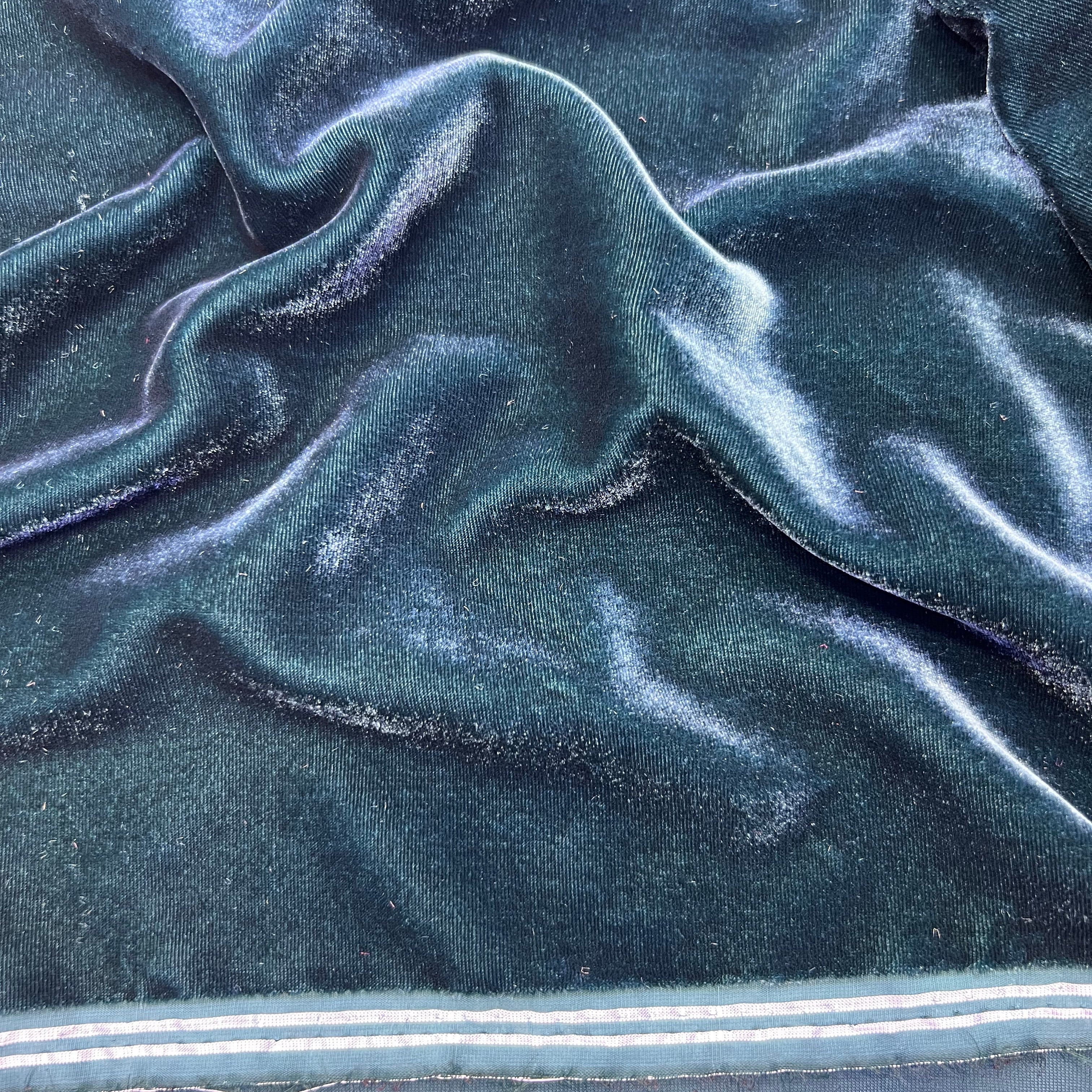 Tissu velours 3 mètres – Bleu ardoise