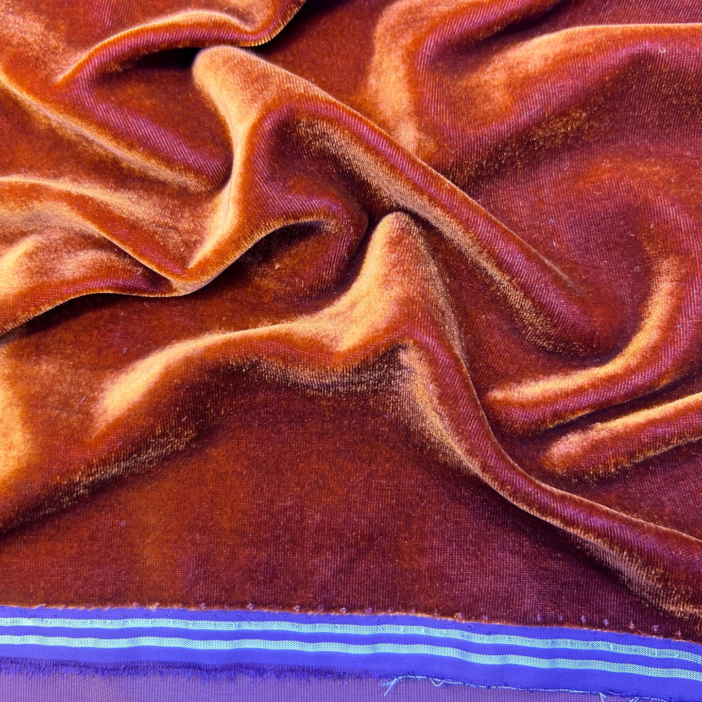 Tissu velours 3 mètres – Terracotta