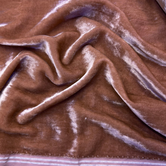 Tissu velours 3 mètres – Marron