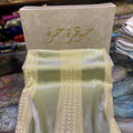 Tissu de soie jawhara - Vert sable