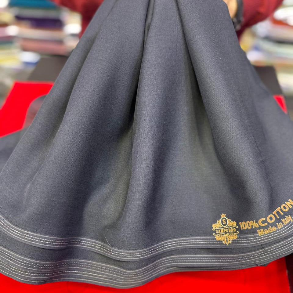 Tissu Sousdi SAMPEDRO – Gris bleuté