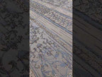 Tissu brocart bleu ciel pour caftan et robe élégante