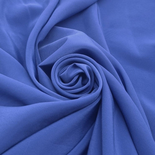 Tissu crêpe - Bleu