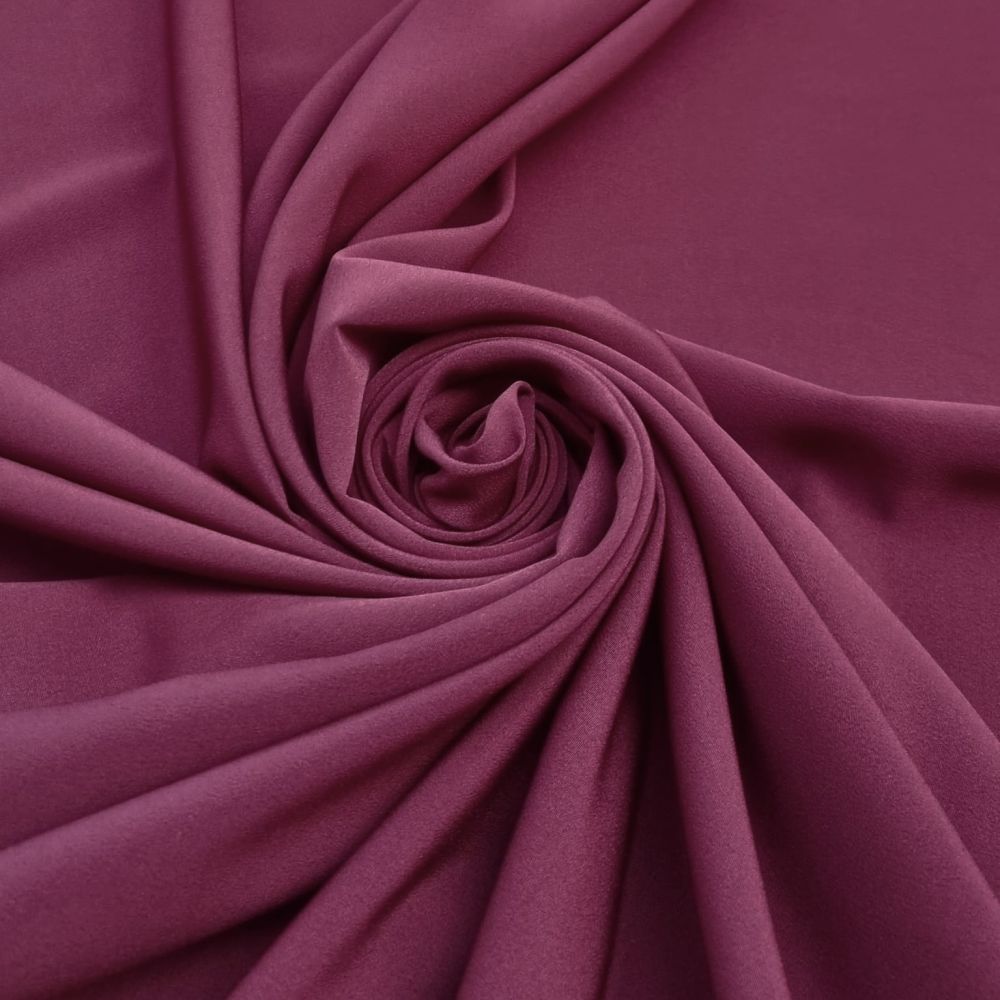 Tissu Crêpe - Bordeaux