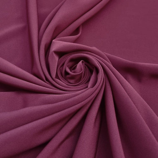 Tissu Crêpe - Bordeaux
