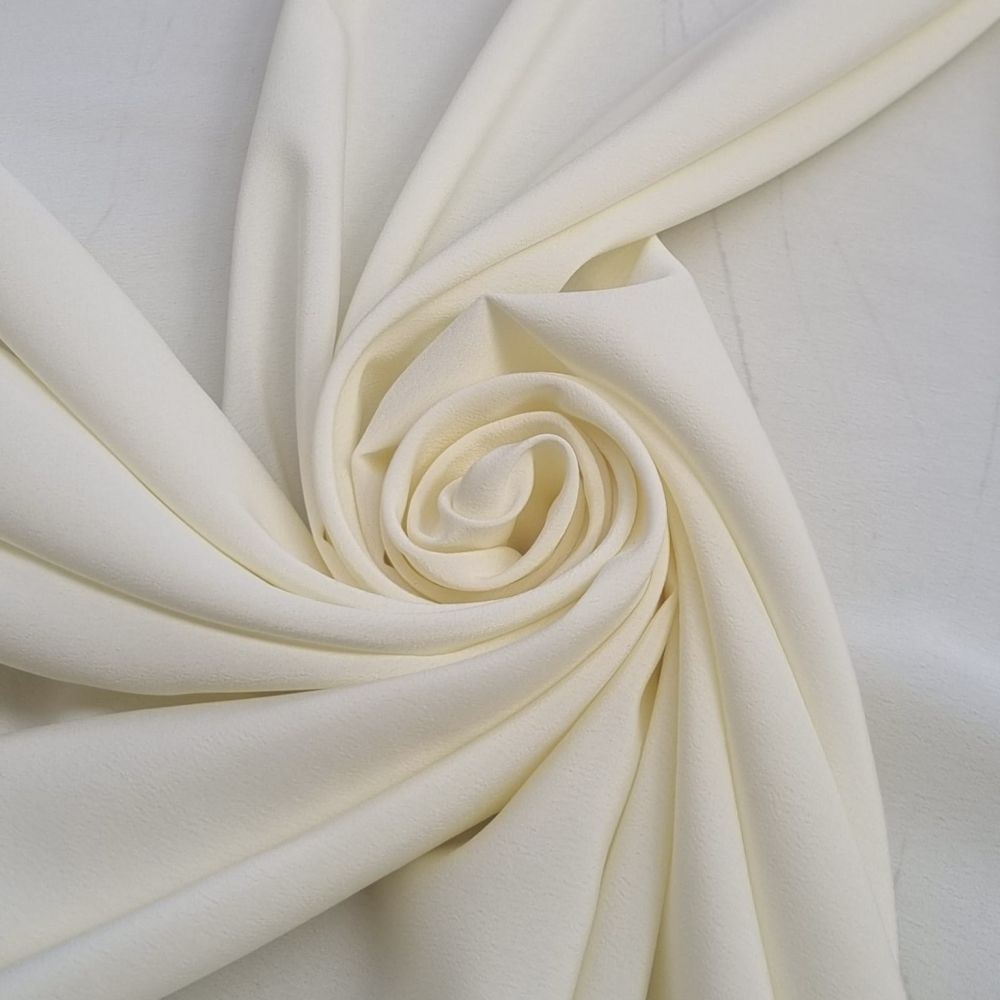 Tissu crêpe - Ivoire