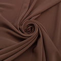 Tissu crêpe de soie - Marron