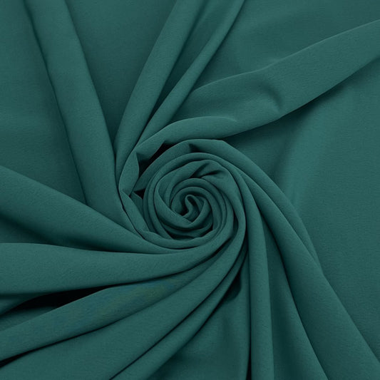 Tissu Crêpe - Vert Benetton