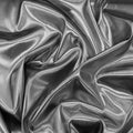 Tissu satin demi-soie - argent métallisé