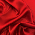 Tissu satin demi-soie - rouge