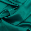 Tissu satin demi-soie - vert canard