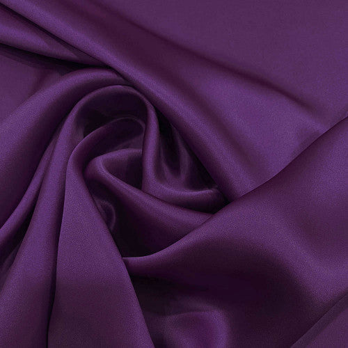 Tissu satin demi-soie - violet