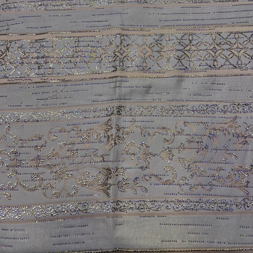 tissu brocart saumon maroc robe élégante femme