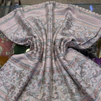 tissu brocart vert pastel luxe maroc caftan